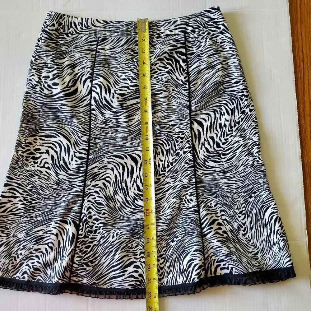 M.D.L. New York Skirt Zebra Print